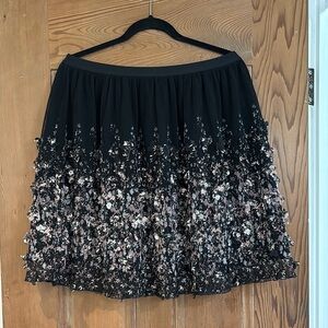 Black and Light Pink Skirt Size M